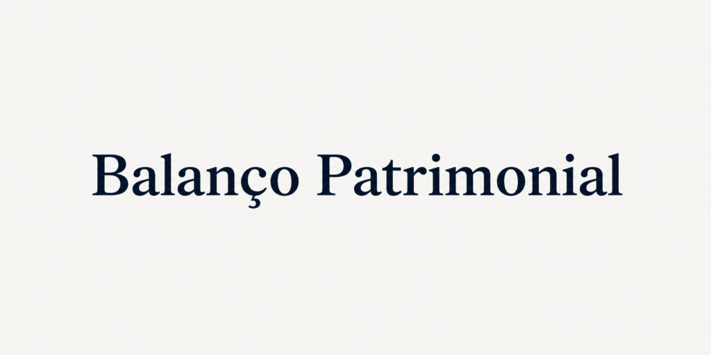 Balanço Patrimonial – Associação Casa Belém